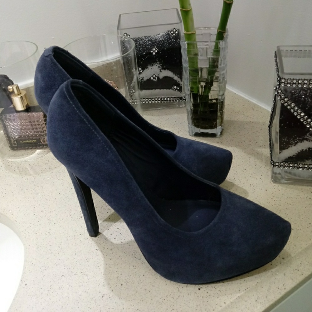 Navy blue shoes